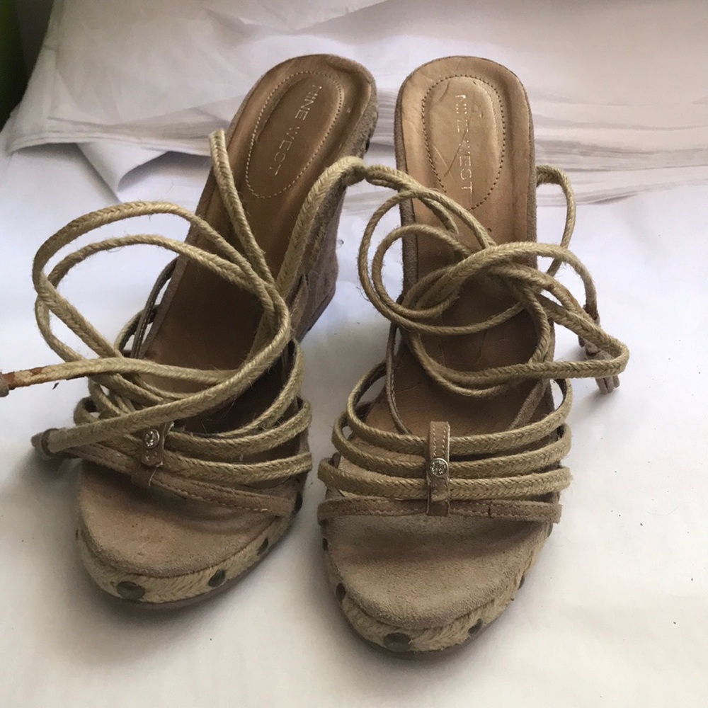 Nine West Suede Wedge Sandal